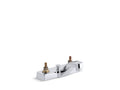 KOHLER K-7401-KN-CP Triton 0.5 gpm centerset commercial bathroom sink base faucet with pop-up drain, requires handles