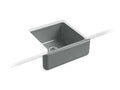 KOHLER K-5665-FT Whitehaven 23-1/2" x 21-9/16" x 9-5/8" undermount single-bowl farmhouse sink with tall apron