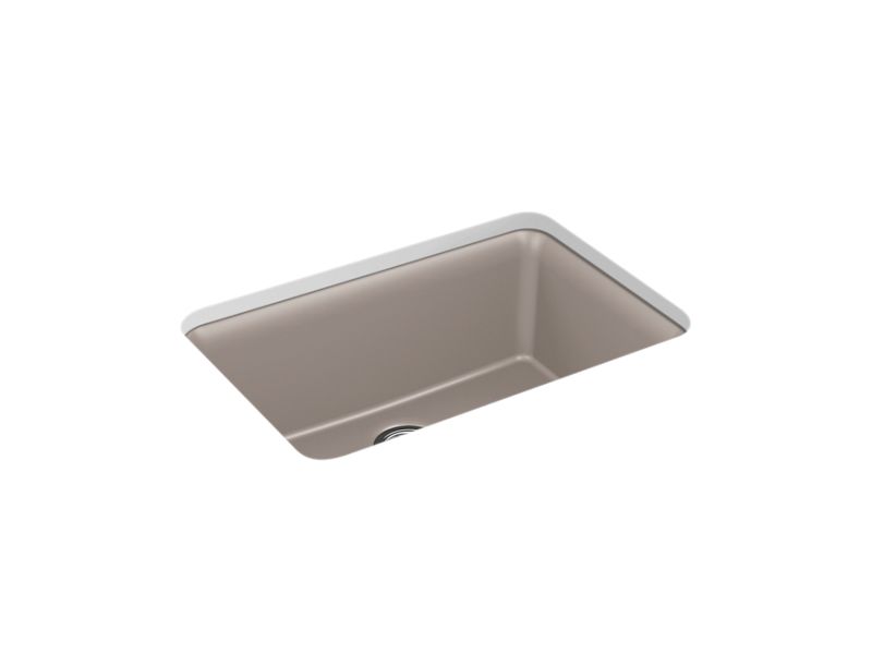 KOHLER K-28000-CM3 Matte Taupe Cairn 27-1/2" undermount single-bowl kitchen sink