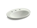 KOHLER K-2075-8-NY Serif Drop-in bathroom sink with 8" widespread faucet holes
