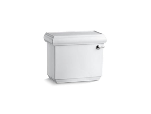 KOHLER K-4433-RA-0 White Memoirs Classic 1.28 gpf toilet tank with right-hand trip lever