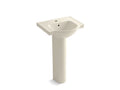 KOHLER K-5265-1-47 Veer 21" pedestal bathroom sink with single faucet hole