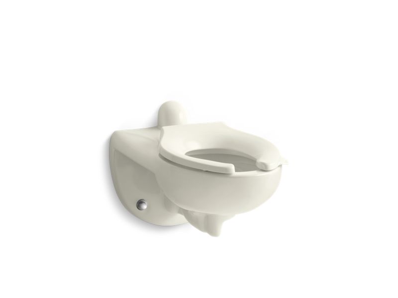 KOHLER Kingston K-4323-96 Biscuit Wall-mount rear spud flushometer bowl