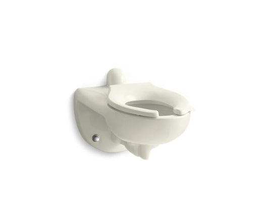 KOHLER K-4323-96 Biscuit Kingston Wall-mount rear spud flushometer bowl