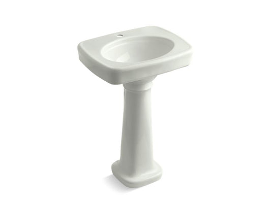 KOHLER K-2338-1-NY Bancroft 24" pedestal bathroom sink with single faucet hole
