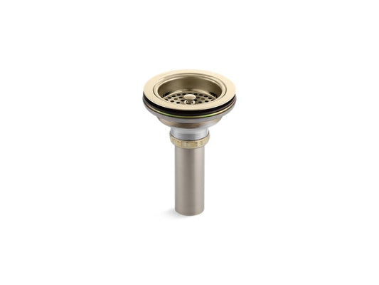 KOHLER K-8801-AF Vibrant French Gold Duostrainer Sink drain and strainer with tailpiece