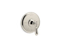 KOHLER K-T72769-9M-SN Vibrant Polished Nickel Artifacts MasterShower temperature control valve trim with swing lever handle