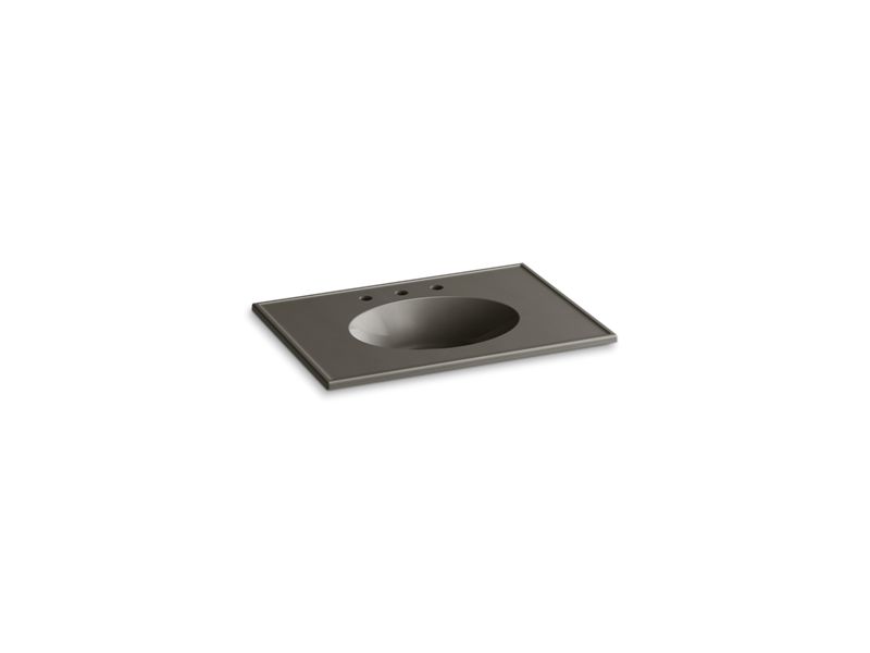KOHLER Ceramic/Impressions K-2796-8-G86 Cashmere Impressions 31" Vitreous china vanity top with integrated oval sink