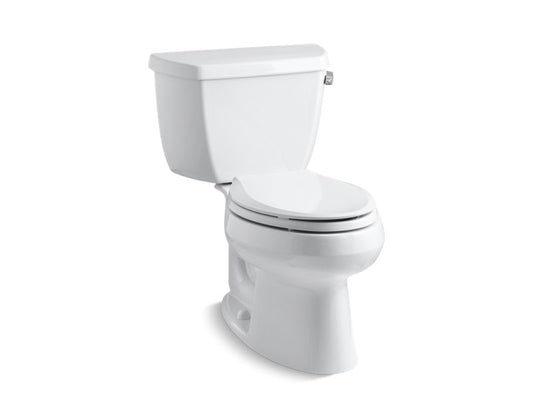 KOHLER K-3575-RA-0 Wellworth Classic Two-Piece Elongated Toilet, 1.28 Gpf In White