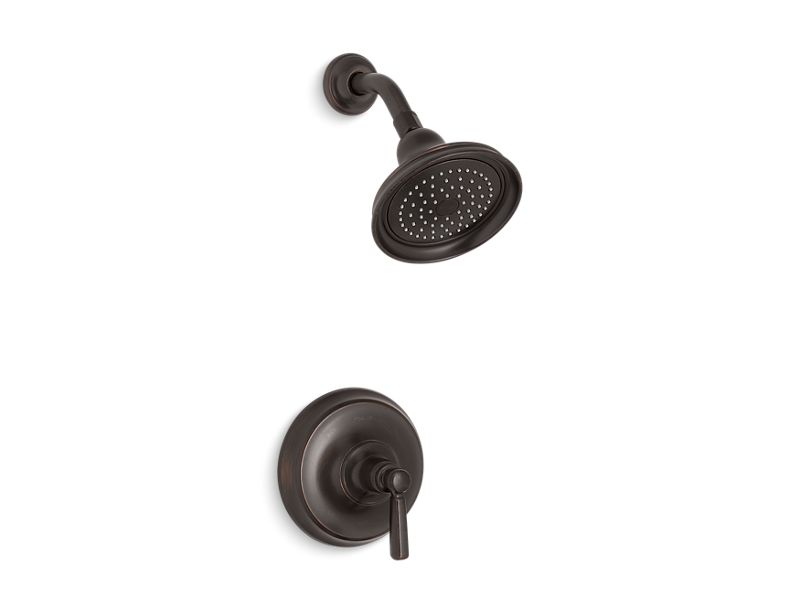 KOHLER K-TS10583-4-2BZ Oil-Rubbed Bronze Bancroft Rite-Temp shower trim kit, 2.5 gpm