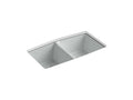 KOHLER K-5846-5U-95 Brookfield 33" x 22" x 9-5/8" undermount double-equal kitchen sink