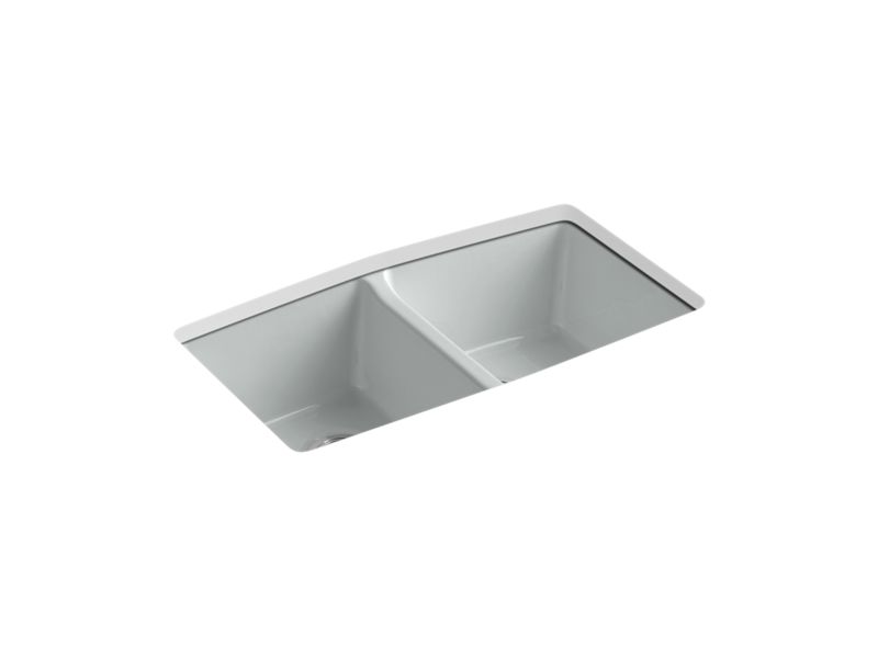 KOHLER K-5846-5U-95 Brookfield 33" x 22" x 9-5/8" undermount double-equal kitchen sink