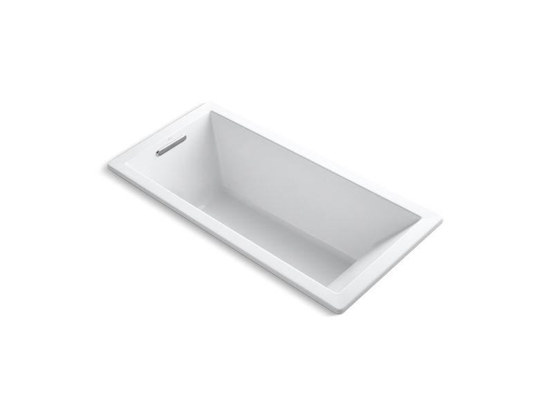 KOHLER K-1822-VB-0 Underscore 66" X 32" Drop-In Vibracoustic Bath In White