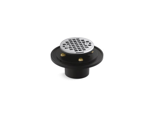 KOHLER K-22671-CP Polished Chrome Clearflo Round brass tile-in shower drain