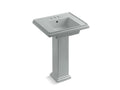 KOHLER K-2844-4-95 Tresham 24" pedestal bathroom sink with 4" centerset faucet holes