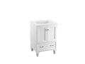 KOHLER K-99514-LG-1WA Damask 24" Bathroom Vanity Cabinet In Linen White