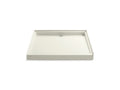 KOHLER K-9998-96 Groove 48" x 48" single threshold rear center drain shower base