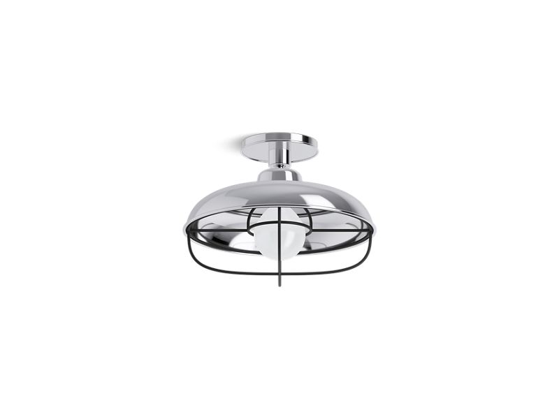 KOHLER K-23670-FM01-CPL Polished Chrome Modern Farm Flush-mount light