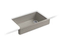 KOHLER K-6488-K4 Whitehaven 35-1/2" x 21-9/16" x 9-5/8" Undermount single-bowl farmhouse kitchen sink