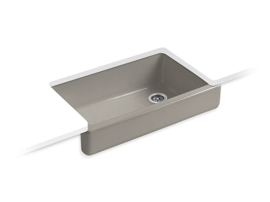 KOHLER K-6488-K4 Whitehaven 35-1/2" x 21-9/16" x 9-5/8" Undermount single-bowl farmhouse kitchen sink