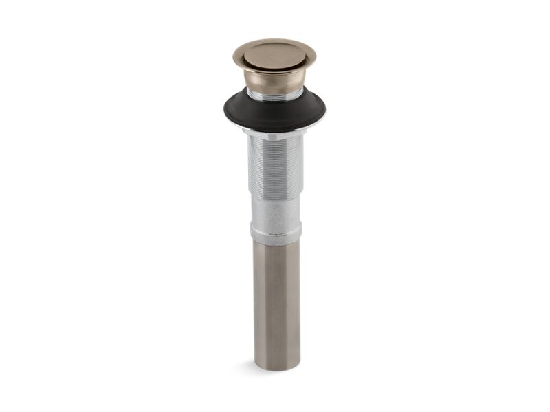KOHLER K-7124-BV Vibrant Brushed Bronze Pop-up clicker drain without overflow