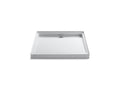KOHLER K-9997-0 Groove 42" x 42" single-threshold rear center drain shower base