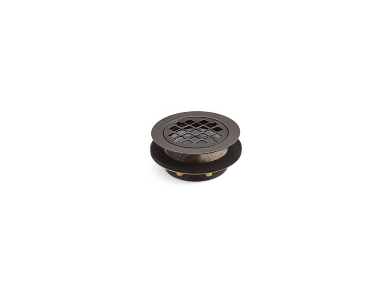 KOHLER K-9132-2BZ Oil-Rubbed Bronze Round shower drain for use with plastic pipe, gasket included