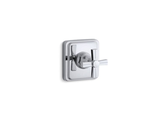 KOHLER K-T13174-3B-CP Pinstripe Valve trim with cross handle for volume control valve, requires valve