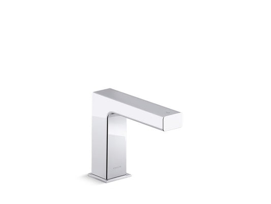 KOHLER K-103S37-SANA-CP Polished Chrome Strayt Touchless faucet with Kinesis sensor technology and temperature mixer, AC-powered