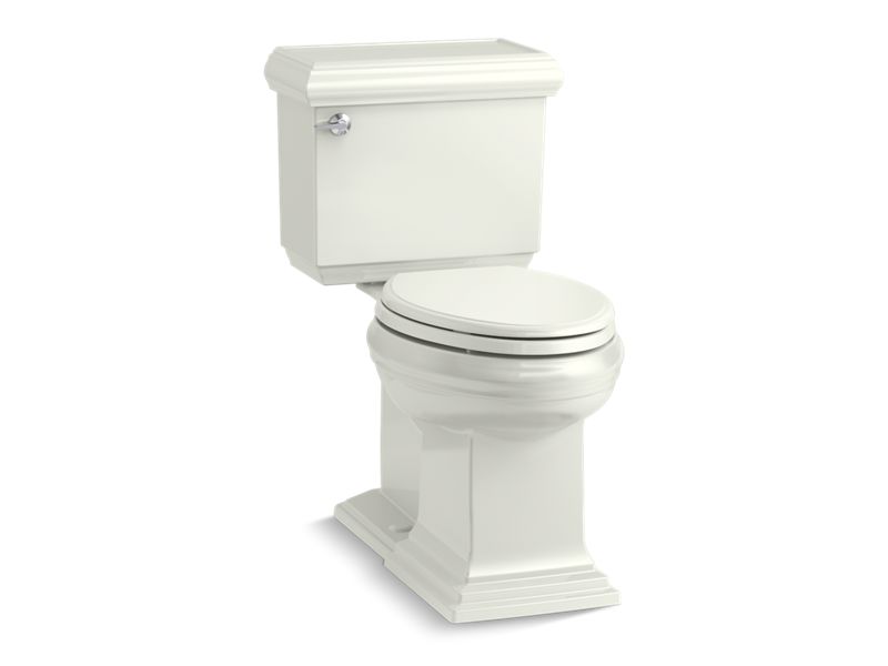 KOHLER K-6999-NY Memoirs Classic Two-Piece Elongated Toilet With Concealed Trapway, 1.28 Gpf In Dune