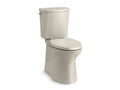 KOHLER K-90097-G9 Irvine Comfort Height Two-piece elongated Comfort Height with ContinuousClean, skirted trapway, left-hand trip lever and Revolution 360 swirl flushing technology, seat not included