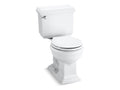 KOHLER K-3986-U-0 Memoirs Classic Two-Piece Round-Front Toilet, 1.28 Gpf In White