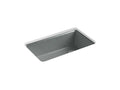 KOHLER K-5871-5UA3-FT Riverby 33" x 22" x 9-5/8" Undermount single-bowl workstation kitchen sink with accessories