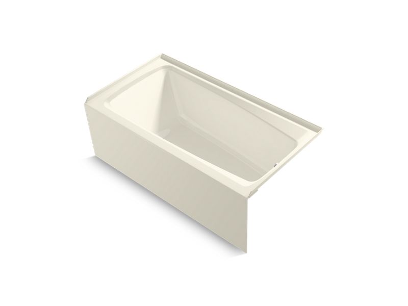 KOHLER K-26071-RA-96 Biscuit Irvine 60" x 32" alcove bath, right drain