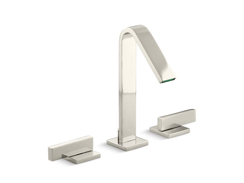 KOHLER K-14661-4-SN Vibrant Polished Nickel Loure Widespread bathroom sink faucet