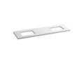KOHLER K-5462-S33 Solid/Expressions 73" vanity-top with double Verticyl rectangular cutout