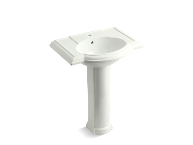 KOHLER K-2294-1-NY Devonshire 27" pedestal bathroom sink with single faucet hole