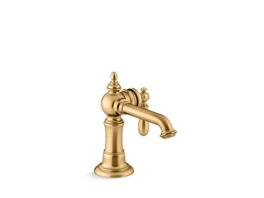 KOHLER K-72762-9M-2MB Vibrant Brushed Moderne Brass Artifacts Single-handle bathroom sink faucet, 1.5 gpm