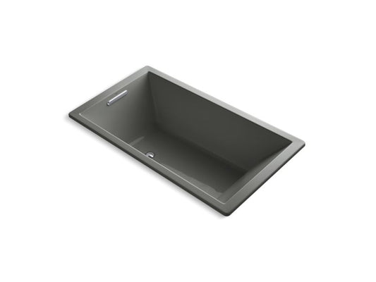 KOHLER K-1136-58 Thunder Grey Underscore 66" x 36" drop-in bath with end drain