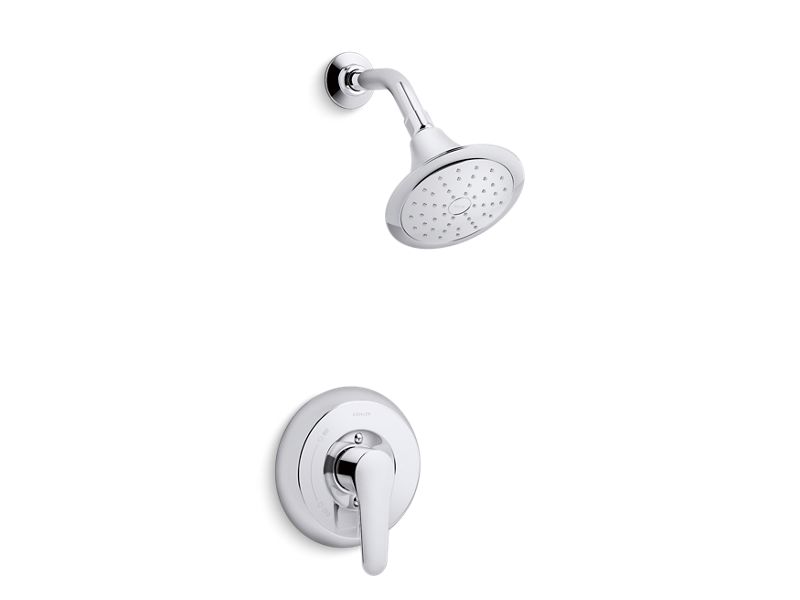 KOHLER K-TS98008-4-CP July Rite-Temp shower trim with lever handle and 2.0 gpm showerhead