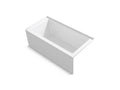 KOHLER K-20201-ZY-0 Underscore Rectangle 60" x 30" alcove bath with integral apron, integral flange, and right drain
