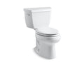 KOHLER K-3575-0 Wellworth Classic Two-Piece Elongated Toilet, 1.28 Gpf In White