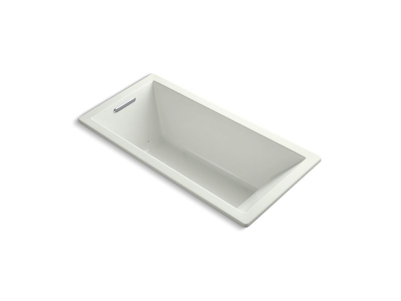 KOHLER K-1822-GHVB-NY Underscore 66" X 32" Drop-In Vibracoustic Bath With Heated Bubblemassage In Dune