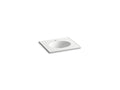 KOHLER K-2791-1-G81 Ceramic/Impressions 25" oval vanity-top bathroom sink with single faucet hole