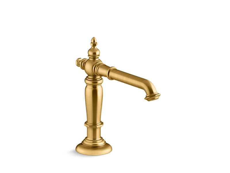 KOHLER K-72760-2MB Vibrant Brushed Moderne Brass Artifacts with Column design Widespread bathroom sink spout