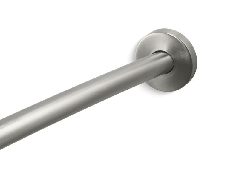 KOHLER K-9351-BS Expanse Contemporary Design Curved Shower Rod In Brushed Stainless