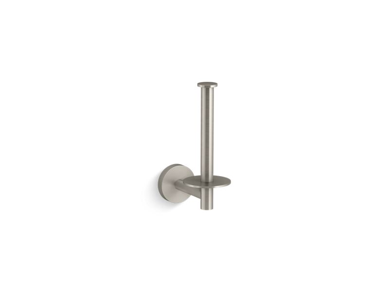 KOHLER K-27293-BN Vibrant Brushed Nickel Elate Vertical toilet paper holder