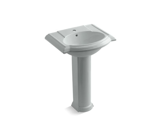 KOHLER K-2286-1-95 Devonshire 24" pedestal bathroom sink with single faucet hole