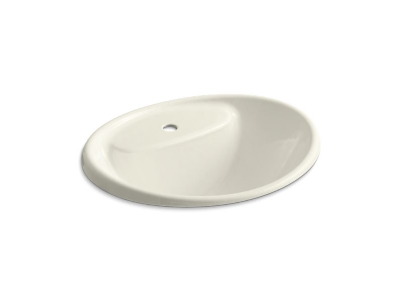KOHLER K-2839-1-96 Tides Drop-in sink with single faucet hole