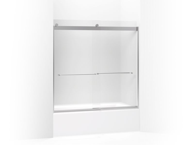 KOHLER K-706005-D3-SH Levity Sliding bath door, 59-3/4" H x 54 - 57" W, with 1/4" thick Frosted glass